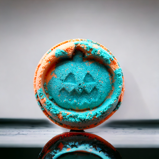 Boule de bain Halloween fenouil & orange