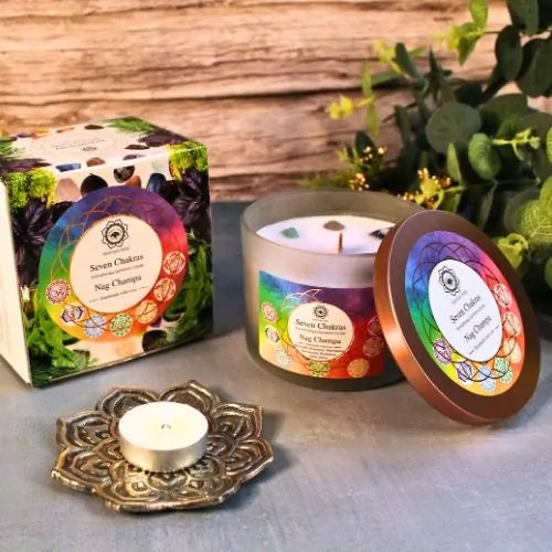 Bougie "7 CHAKRAS"NAG CHAMPA
