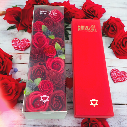 🆕Boîte Longue - Roses Rouge Classiques🆕