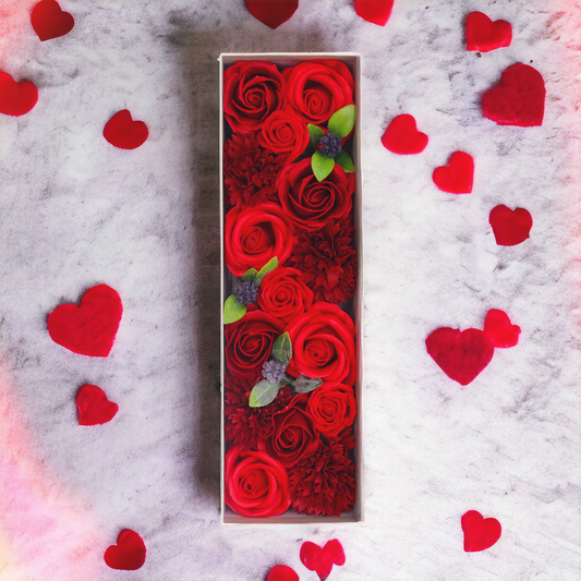 🆕Boîte Longue - Roses Rouge Classiques🆕