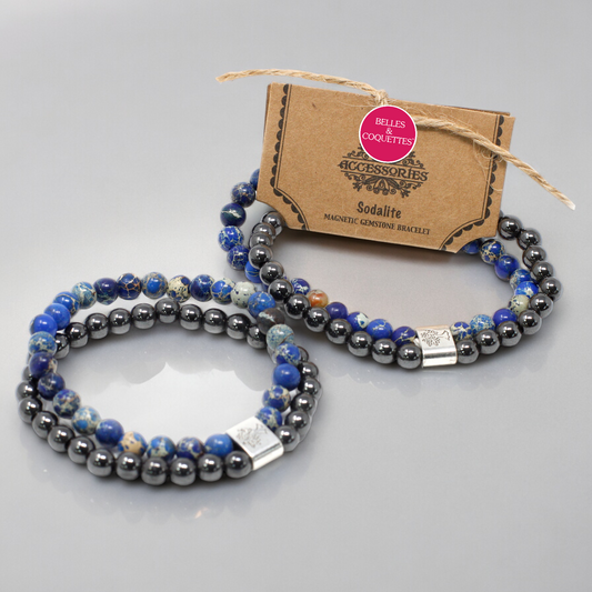Bracelet de Pierres Magnétiques & Sodalite