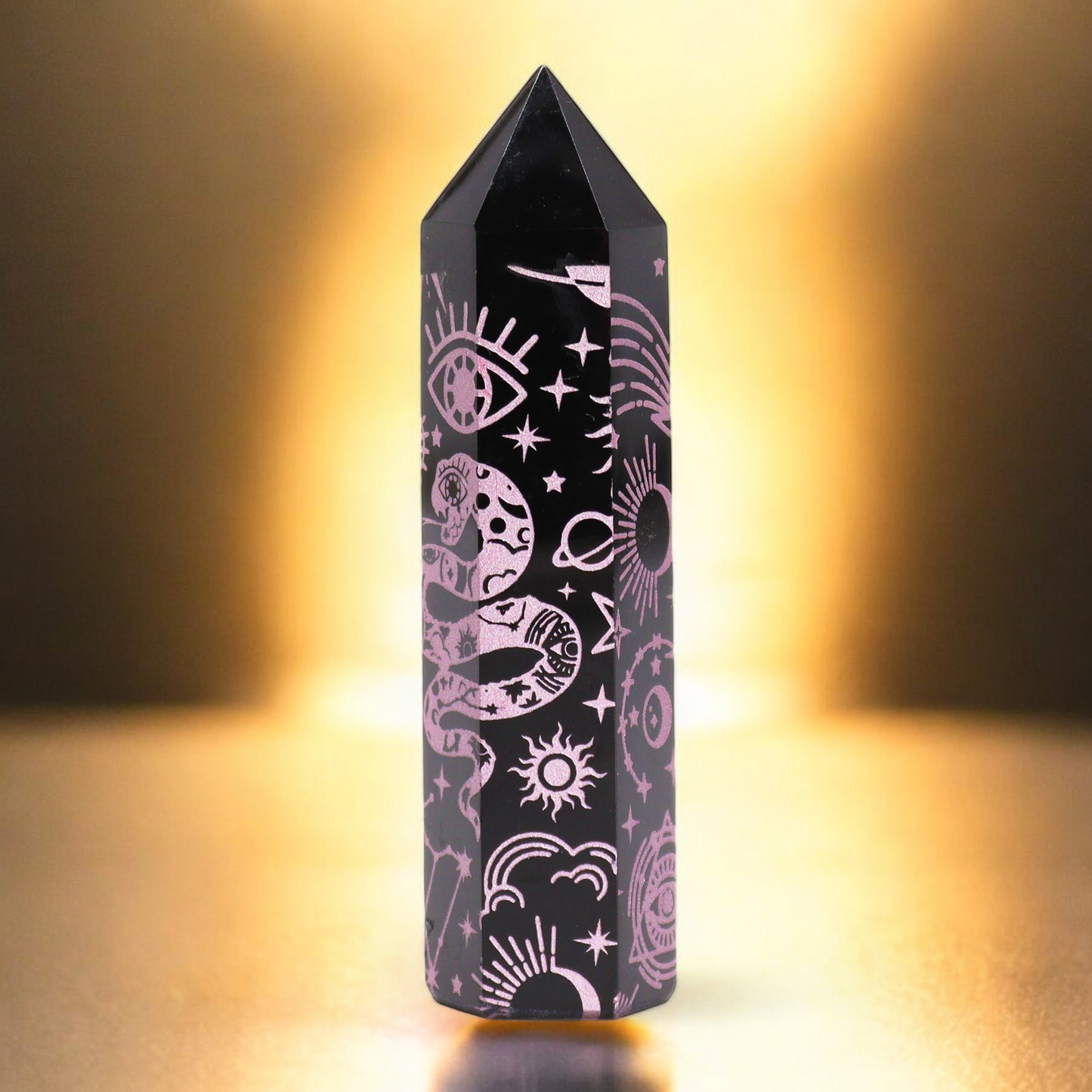 🆕Points d'obsidienne Noire Rose🆕