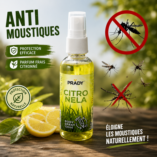 Spray Anti-moustique Citronelle 100Ml - Prady