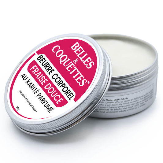 Beurre au Karité Parfumé - FRAISE DOUCE