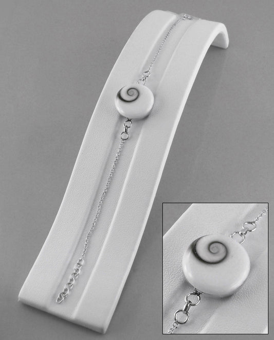 Bracelet Oeil de Sainte Lucie et Argent 925 Simple Oeil de 15 mm