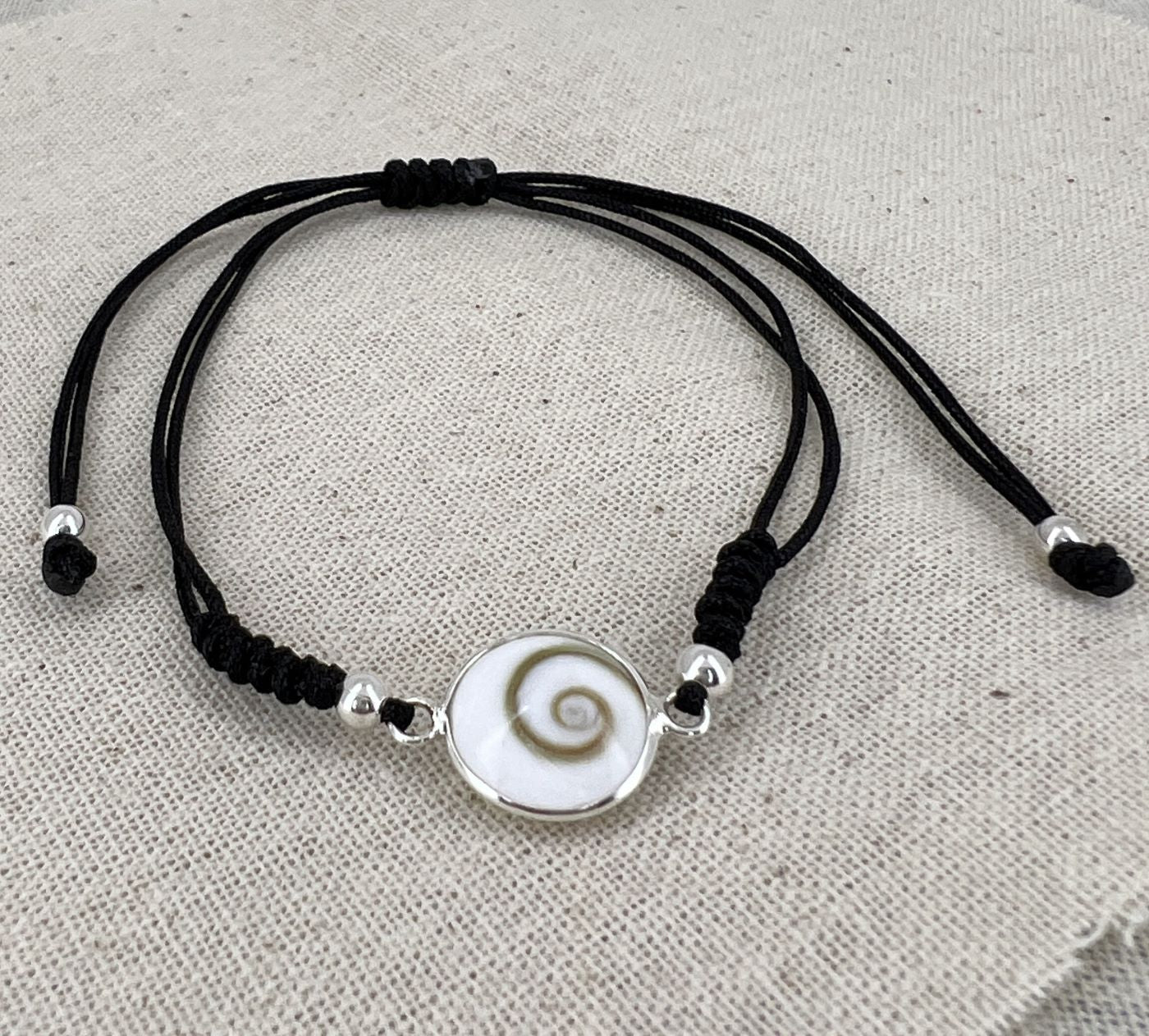 🆕Bracelet Oeil de Sainte Lucie Cordon et Argent 925🆕
