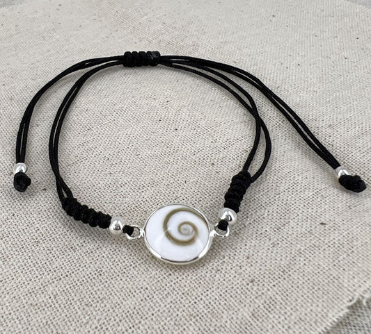 Bracelet Oeil de Sainte Lucie Cordon et Argent 925