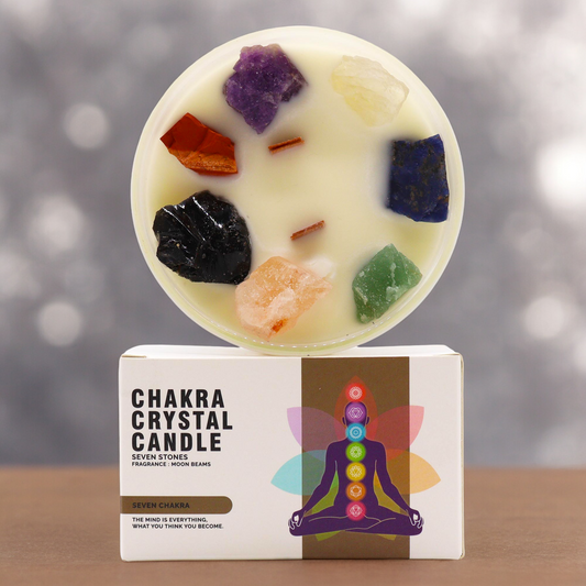 Grande Bougie "7 CHAKRA" en Verre