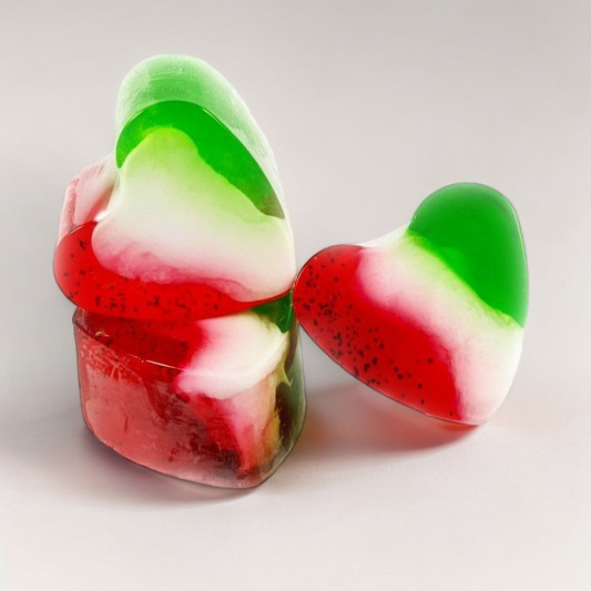 Savon forme de Coeur à la PASTEQUE