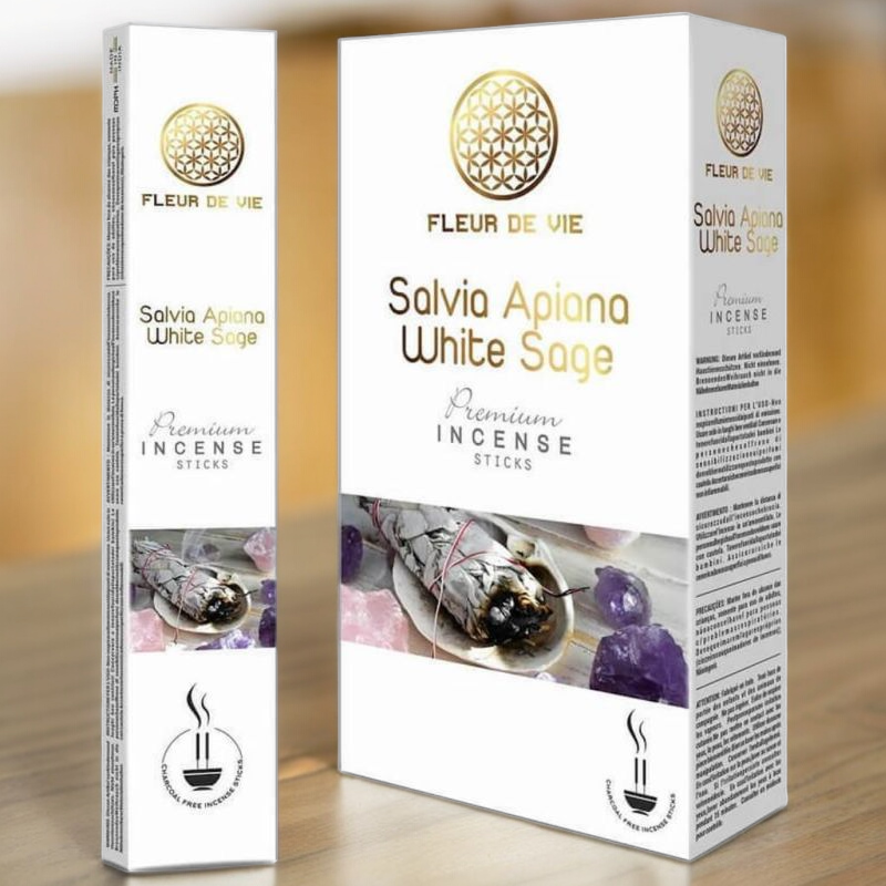 🆕Encens Fleur De Vie Salvia Apiana White Sage 16g