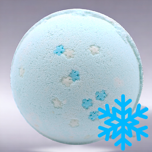 ❄️ Boule de bain flocon de neige - Myrtilles ❄️