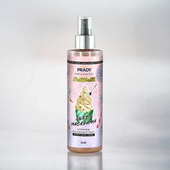 🆕Brume Scintillante parfumée "SWEET MACADAMIA BRILLIBRILLI" DE PRADY