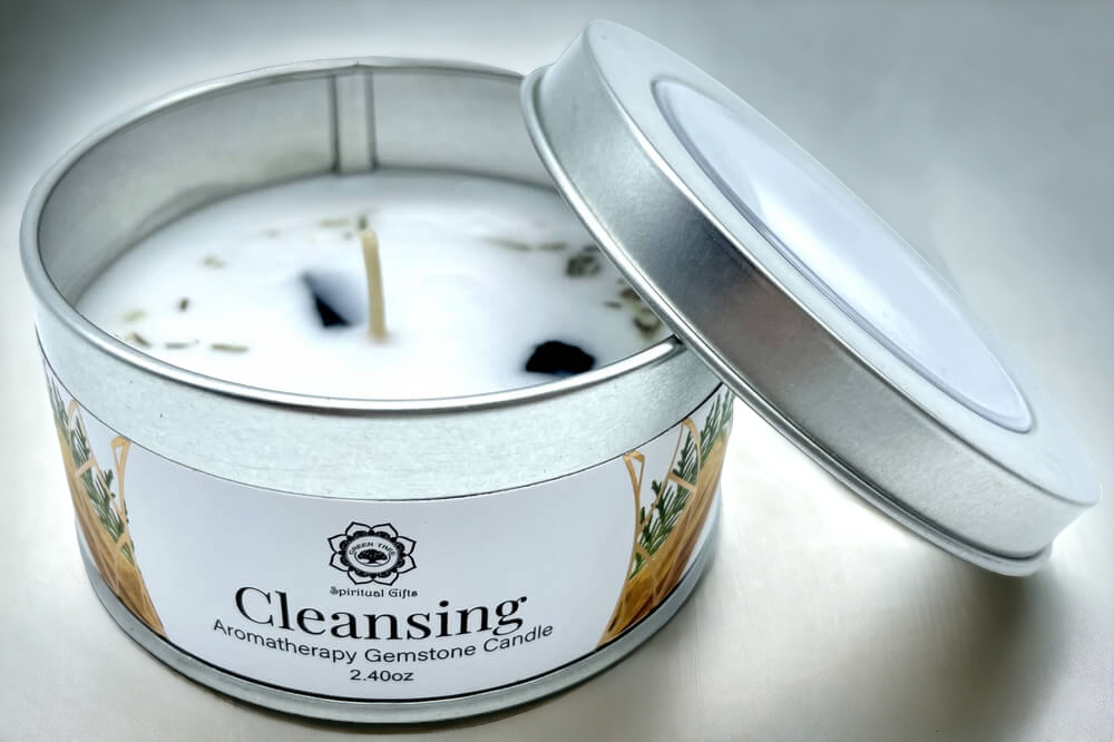 Bougie Green Tree "Nettoyage" Tourmaline Noire + Santal 70g