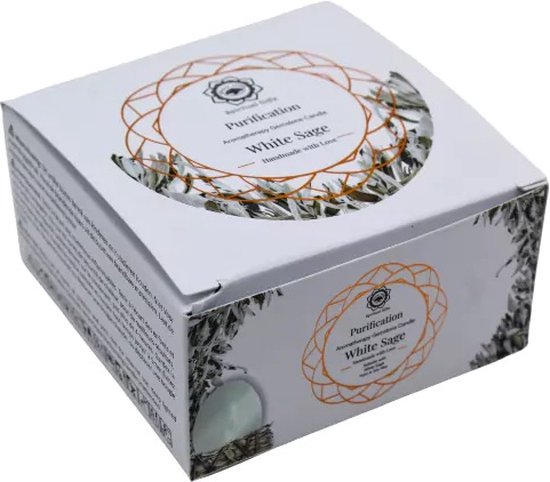 Bougie Green Tree "Purification" Sélénite+Sauge blanche 70g