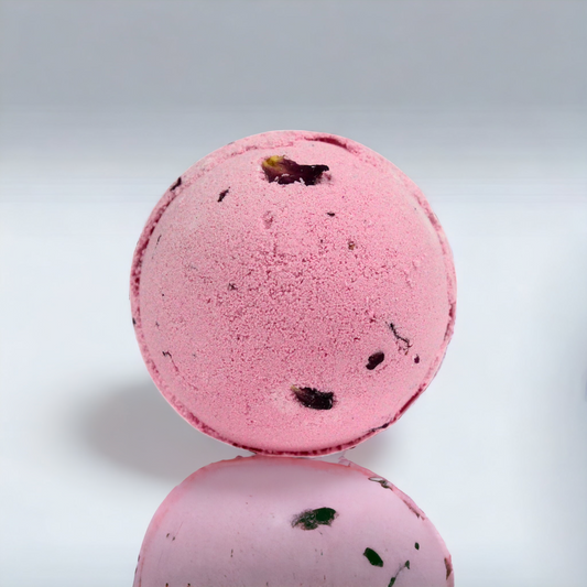 Boules de bain ROSE ET PÉTALES DE ROSE & beurre de Karité - 180g
