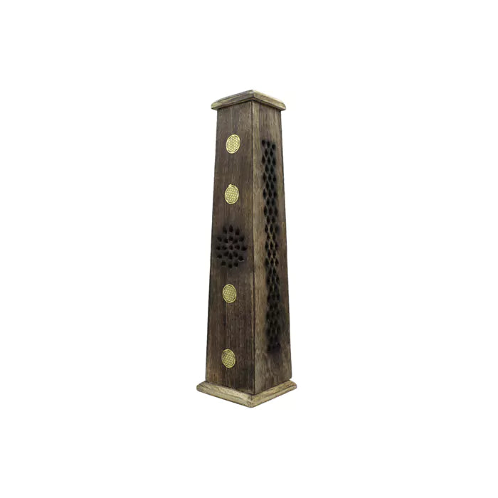 🆕Green Tree Tower Incense Burner Flower of Life🆕
