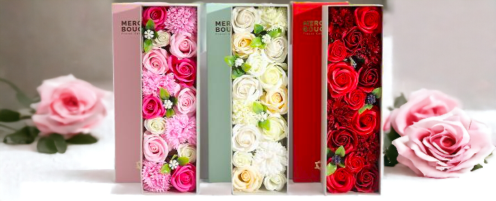 🆕Boîte Extra Longue - Roses Rouge Classiques🆕