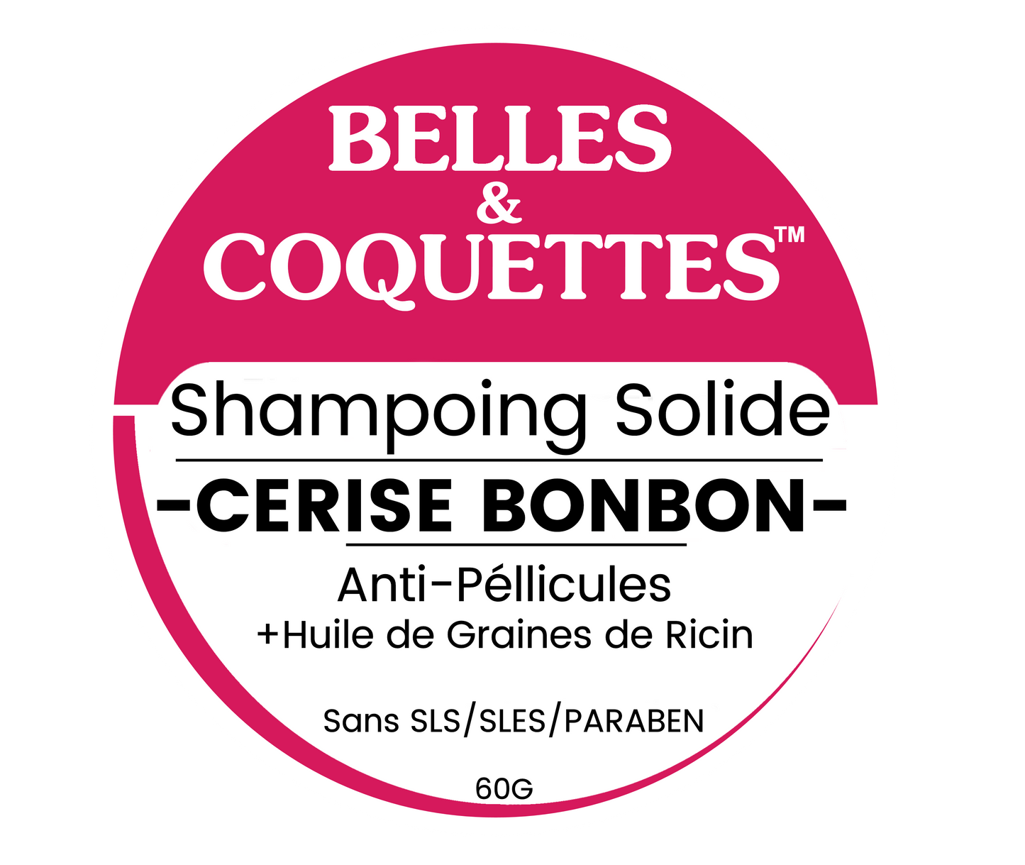 Shampoing Solide BONBON CERISE - 60g