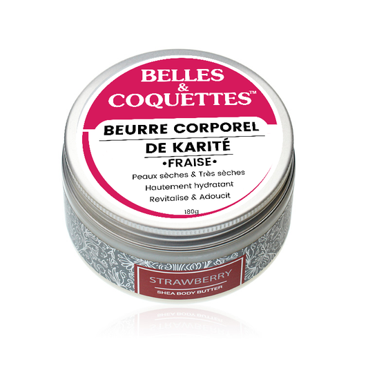 Beurre Corporel au Karité - FRAISE-180g