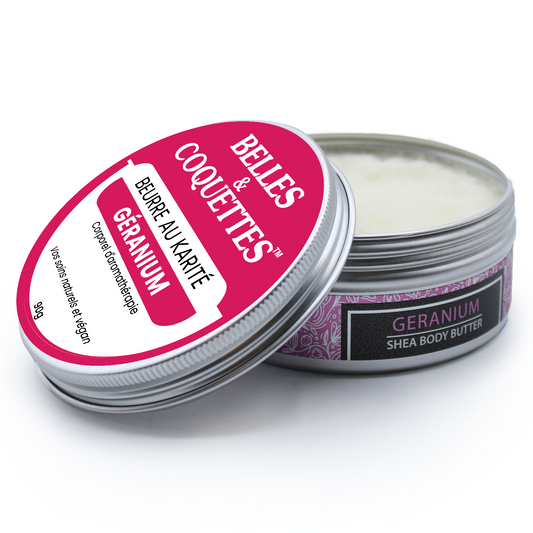 Beurre au Karité d'Aromathérapie - GÉRANIUM
