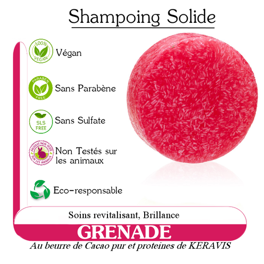 Shampoing Solide GRENADE - 60g