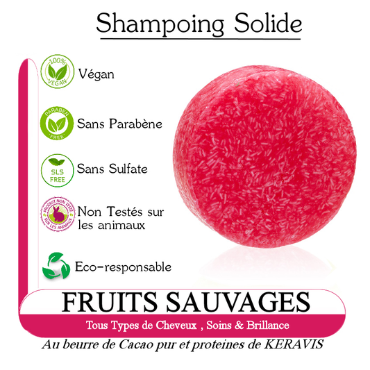 Shampoing Solide FRUITS SAUVAGES - 60g