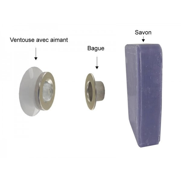 Porte savon aimanté