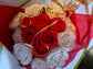 Bouquet Artisanal de Roses Blanches et Rouges