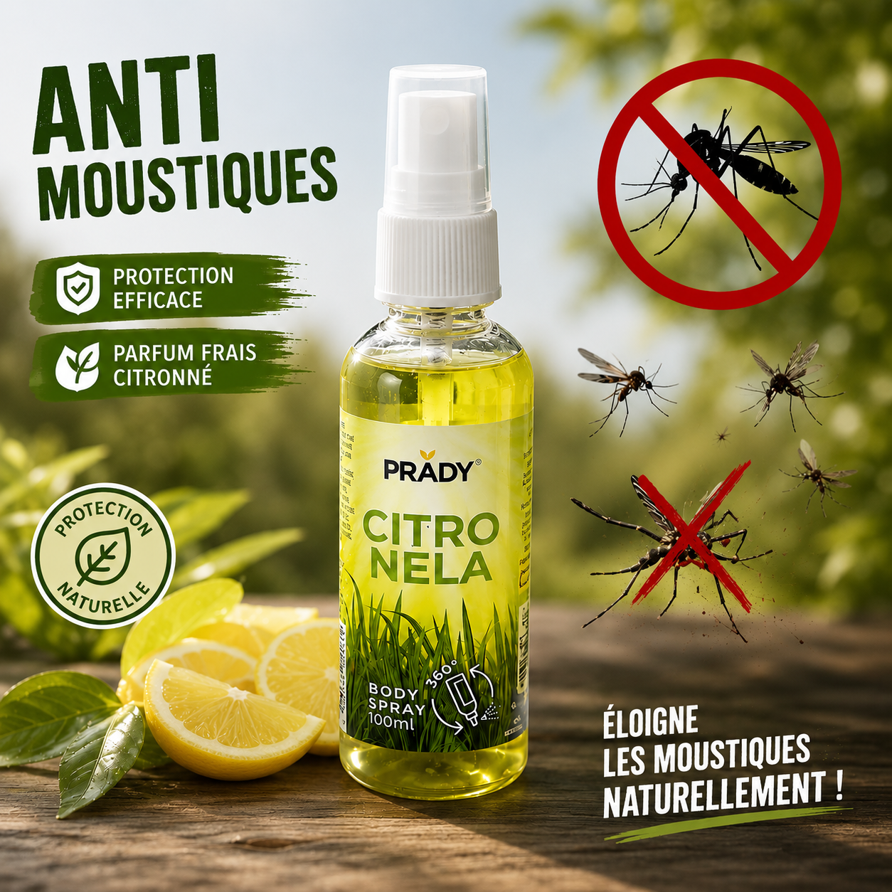 Citronella Anti-Mosquito Spray 100ml - Prady
