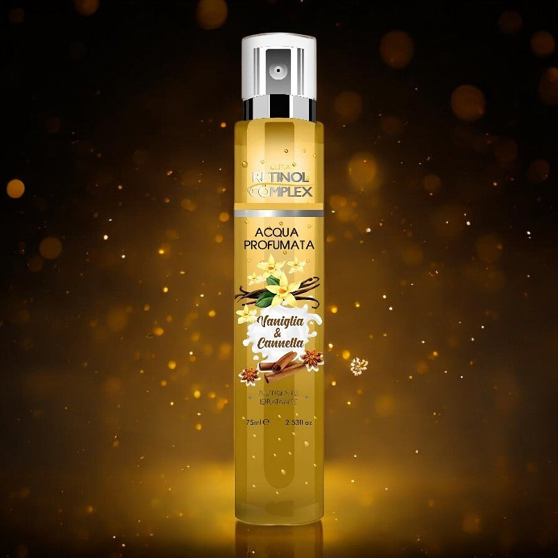 🆕Brume parfumée "VANILLE&CANNELLE" 75ML DE RETINOL COMPLEX🆕