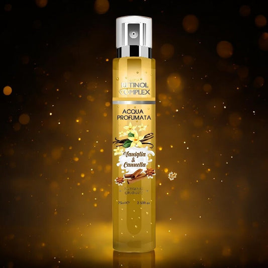 🆕Brume parfumée "VANILLE&CANNELLE" 75ML DE RETINOL COMPLEX🆕