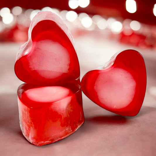 Savon forme de Coeur à la  CERISE