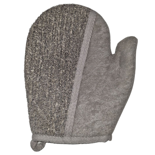Gant de Bain en Bambou & Lin - Anthracite