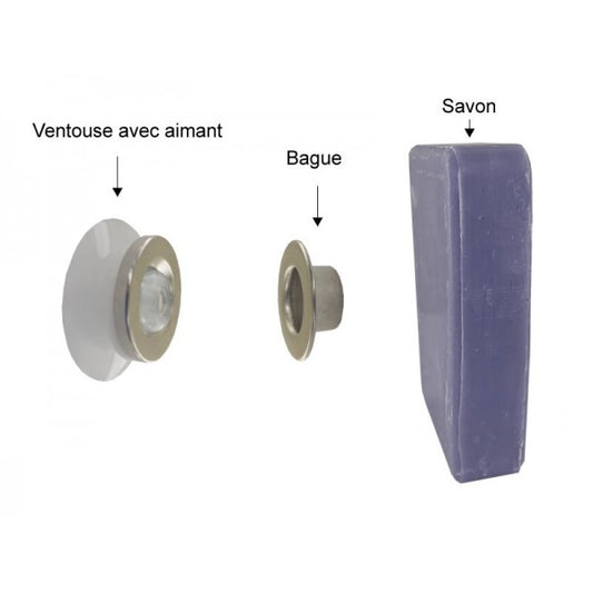 Porte savon aimanté